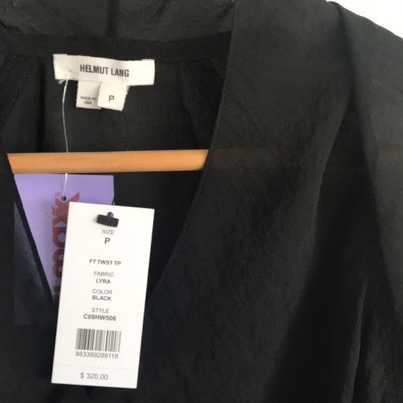 BNWT Helmut Lang draped blouse - Picture 4 of 5
